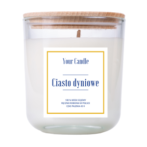 Świeca zapachowa sojowa Ciasto Dyniowe 210ml- Your Candle 