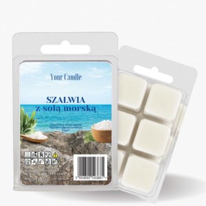 Zapachowy wosk sojowy Szałwia z solą morską 60g - Your Candle 