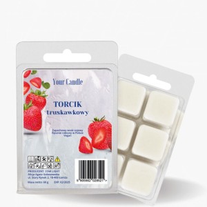 Zapachowy wosk sojowy Truskawkowy torcik 60g - Your Candle  