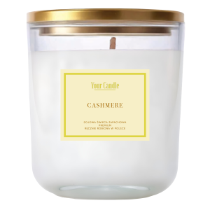 ŚWIECA SOJOWA ZAPACHOWA CASHMERE 180 ml - YOUR CANDLE  