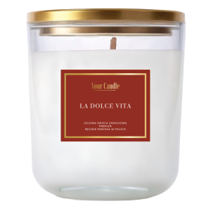 ŚWIECA SOJOWA ZAPACHOWA LA DOLCE VITA 180 ml - YOUR CANDLE
