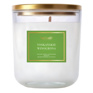 ŚWIECA SOJOWA ZAPACHOWA TOSKAŃSKIE WINOGRONA 180 ml - YOUR CANDLE 