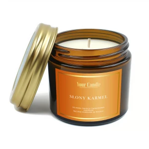Świeca zapachowa sojowa Słony Karmel 120ml- Your Candle  