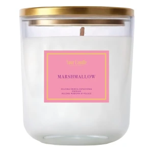 ŚWIECA SOJOWA ZAPACHOWA MARSHMALLOW 180 ml - YOUR CANDLE   
