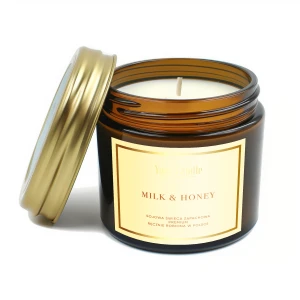Świeca zapachowa sojowa Milk&Honey 120ml- Your Candle 