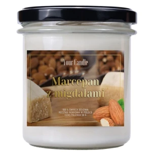 Świeca zapachowa sojowa Marcepan z migdałami 300ml- Your Candle 