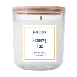 Świeca zapachowa sojowa Sosnowy Las  210ml- Your Candle 