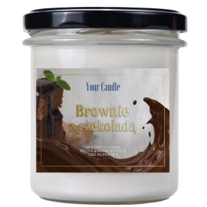 Świeca zapachowa sojowa Brownie z czekoladą 300ml - Your Candle 