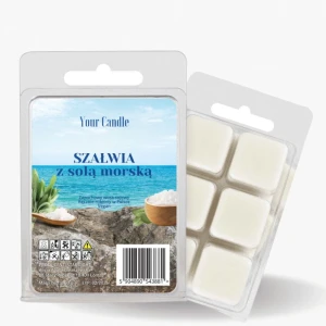 Zapachowy wosk sojowy Szałwia z solą morską 60g - Your Candle 