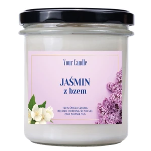 Świeca zapachowa sojowa Jaśmin z bzem 300 ml- Your Candle