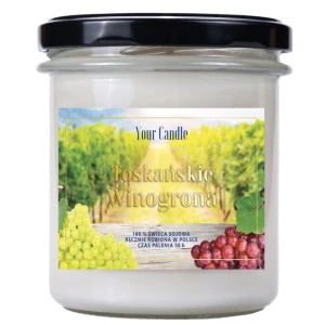 Świeca zapachowa sojowa Toskańskie Winogrona 300ml - Your Candle