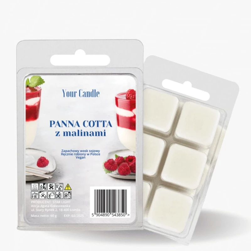 Wosk zapachowy Panna cotta z malinami60g.jpg