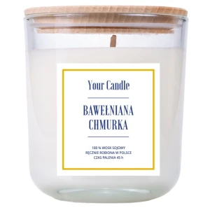 Świeca zapachowa sojowa Bawełniana chmurka 210ml - Your Candle 
