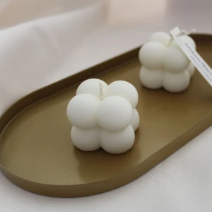 Świeca sojowa naturalna dekoracyjna Bubble Mała 40g - Your Candle