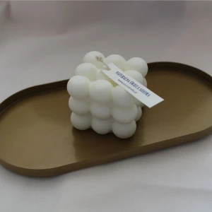 Świeca sojowa naturalna dekoracyjna Bubble Duża 160 g - Your Candle 