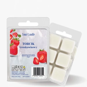 Zapachowy wosk sojowy Truskawkowy torcik 60g - Your Candle  