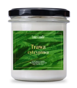 Świeca zapachowa sojowa Trawa Cytrynowa 300ml - Your Candle 