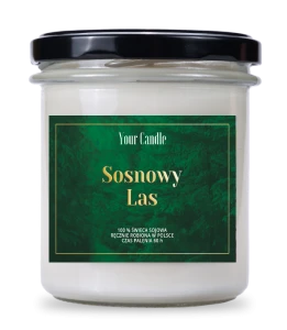Świeca zapachowa sojowa Sosnowy Las 300ml- Your Candle 