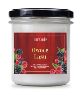 Świeca zapachowa sojowa Owoce Lasu 300 ml- Your Candle