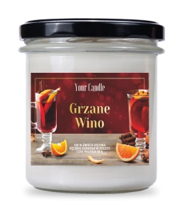 Świeca zapachowa sojowa Grzane Wino 300 ml- Your Candle