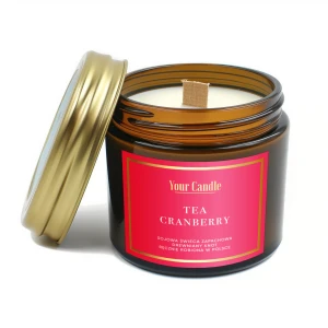 Świeca zapachowa sojowa Tea Cranberry 120ml- Your Candle  