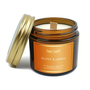 Świeca zapachowa sojowa Słony Karmel 120ml- Your Candle  