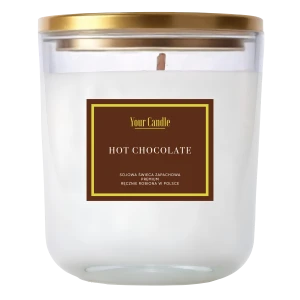 ŚWIECA SOJOWA ZAPACHOWA HOT CHOCOLATE 180 ml - YOUR CANDLE 