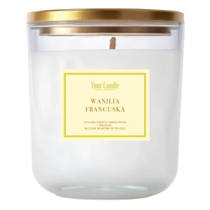 ŚWIECA SOJOWA ZAPACHOWA WANILIA FRANCUSKA 180 ml - YOUR CANDLE