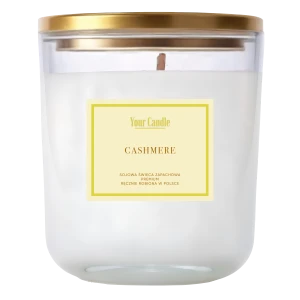 ŚWIECA SOJOWA ZAPACHOWA CASHMERE 180 ml - YOUR CANDLE  