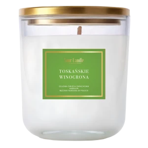 ŚWIECA SOJOWA ZAPACHOWA TOSKAŃSKIE WINOGRONA 180 ml - YOUR CANDLE 