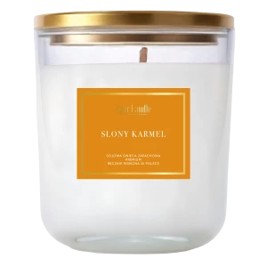 ŚWIECA SOJOWA ZAPACHOWA SŁONY KARMEL 180 ml - YOUR CANDLE