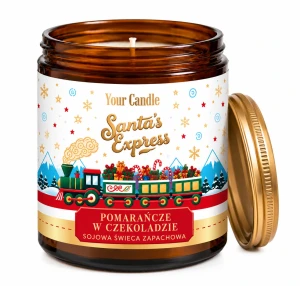 Świeca sojowa zapachowa Pomarańcze w czekoladzie 180ml- Your Candle